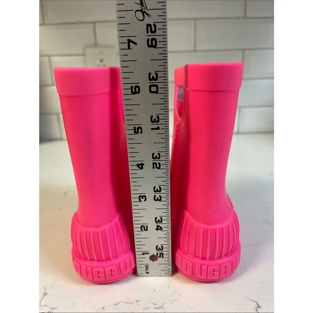 TODDLER UGG DRIZLITA RAINBOOTS - WATERPROOF & COZY COMFORT Size 9 Taffy Pink
